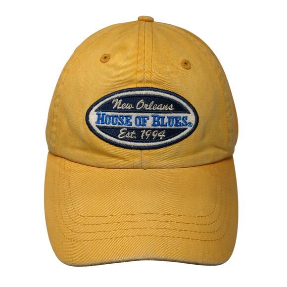 New Orleans Est. 1994 House of Blues Baseball Cap Yellow One Size Adjustable - Picture 1 of 9